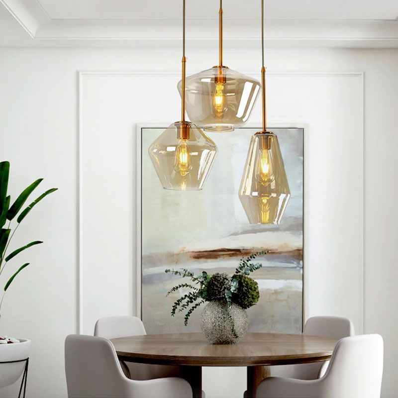 Lampada Da Soffitto Di Vetro APP439-1CP Amber