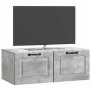 Mobile TV da Muro | Armadietto TV | Mobile Porta TV Grigio Cemento 78,5 x 41 x 30 cm