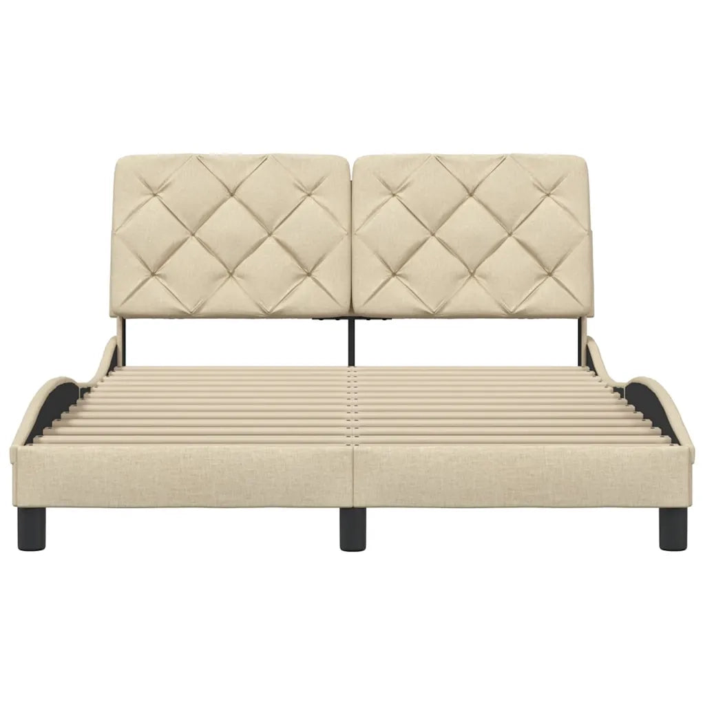 Giroletto senza Materasso Crema 120x200 cm Tessuto