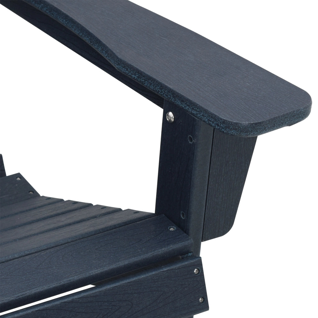 Sedi Adirondack  2 pcs Blu Navy 74x82x90 cm HDPE