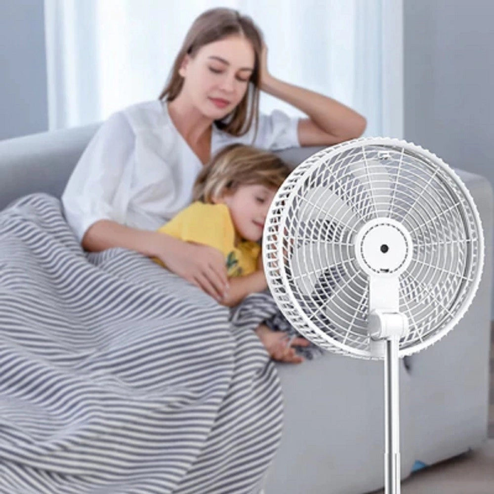 Trade Shop - Ventilatore Portatile Con Batteria Ricaricabile P30 Design Pieghevole Salvaspazio -