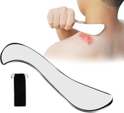 Strumento di massaggio a gua sha in acciaio inossidabile - schiacciatore - massaggio - alleviamento del dolore - rilassamento - progettazione ergonomico - strumento di massaggio