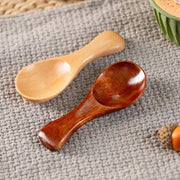 Set di cucchiai in legno (4 pezzi): cucchiaio per caffè in legno, cucchiaio per dessert, cucchiaio per sale, cucchiaio multifunzionale per tè, cucchiaio pratico per tè, cucchiaio in legno riutilizzabile, cucchiaio per tè, articoli per la casa, 8,5*3cm