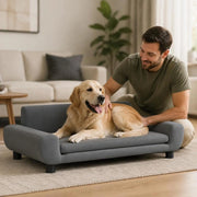 Dog Bed Dark Grey 100x54x33 Cm Velvet