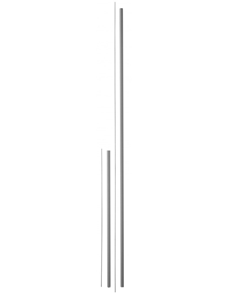 Kit prolunga superiore e inferiore verniciato grigio per porta, altezza max 3 m – THIRARD