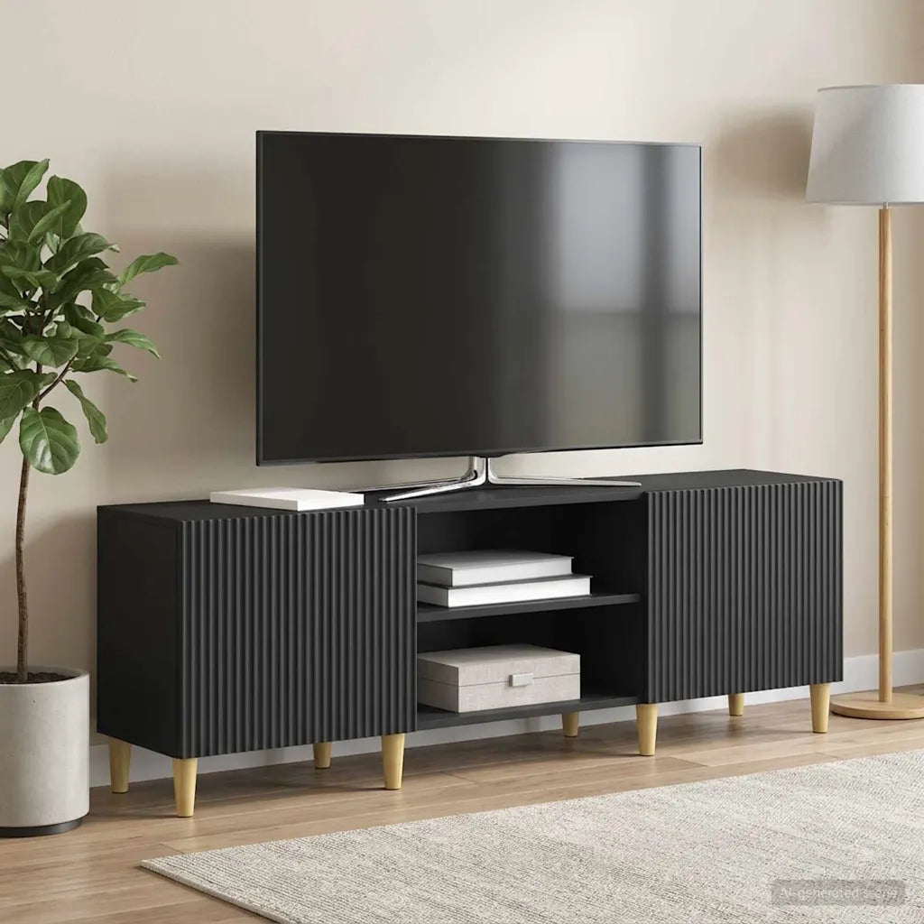 Mobile TV Nero 150 x 31 x 50 cm Legno ingegnerizzato 894686