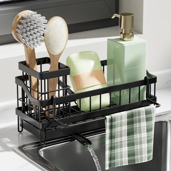 Organizzatore cucina composto - nero - senza fori