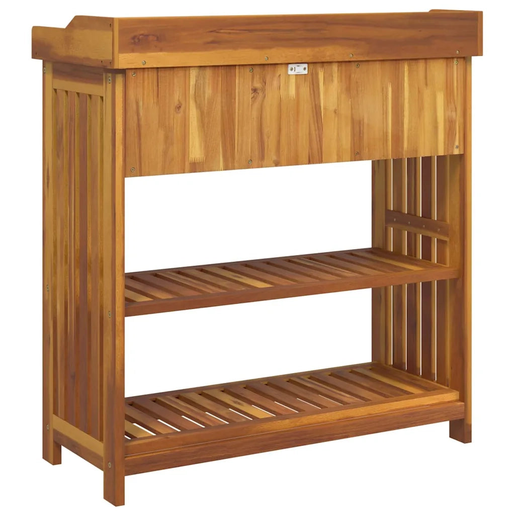 Mobiletto da Giardino con cassetto Naturale 93 x 41,5 x 98cm 42001367