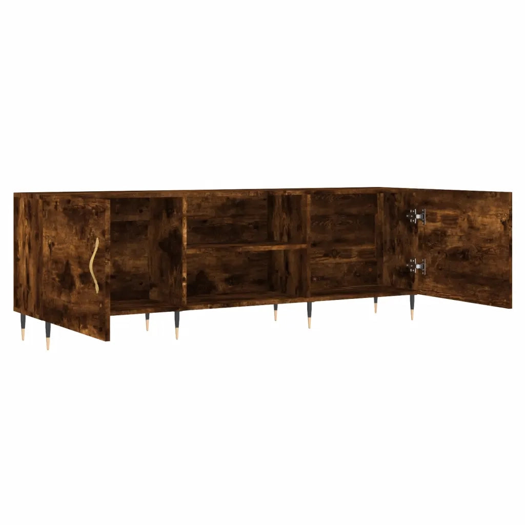 Mobile TV | Armadietto TV | Mobile Porta TV Rovere Fumo 150x30x50 cm in Legno Multistrato