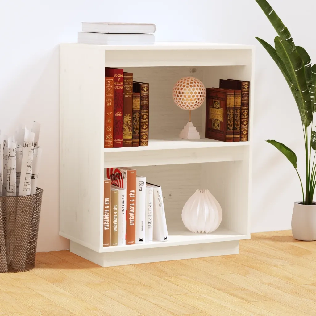 Mobile Consolle | Tavolo d'Ingresso Bianco 60x34x75 cm in Legno Massello di Pino