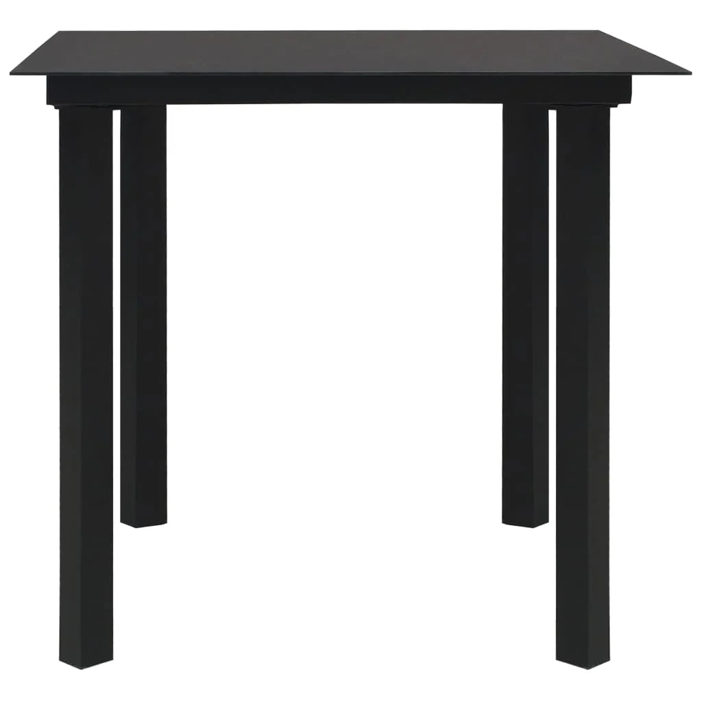 Mobili da giardino mobili da esterno set di mobili 3 pezzi in PVC rattan nero 02_0016064