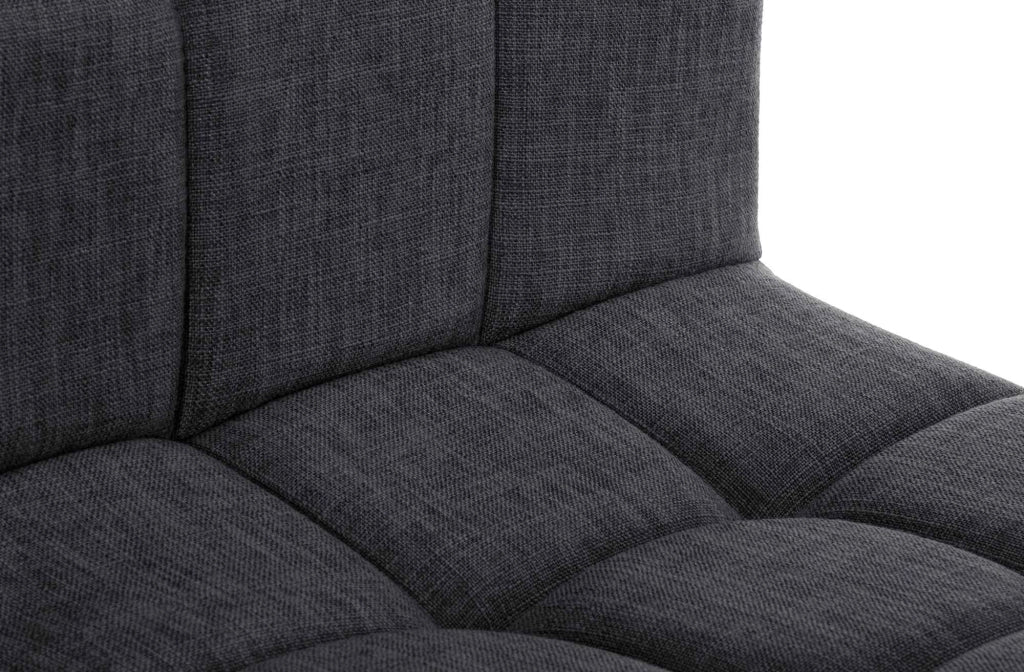 2er Set Barhocker Calma Stoff schwarz