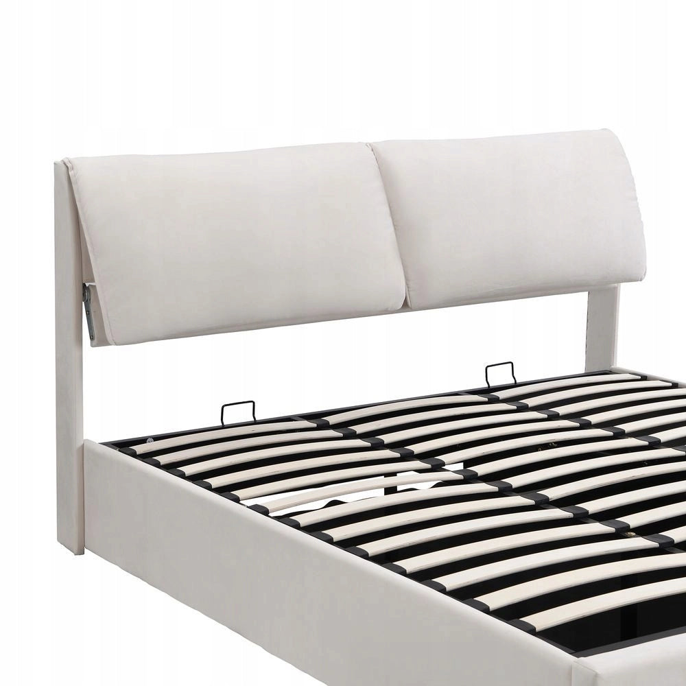 Letto con contenitore 180x200cm - Xylo - Beige 3 cassetti idraulici