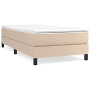 Letto singolo | Letto per adulti | Struttura Letto a Rete a Molle Cappuccino 90x190 cm in Similpelle