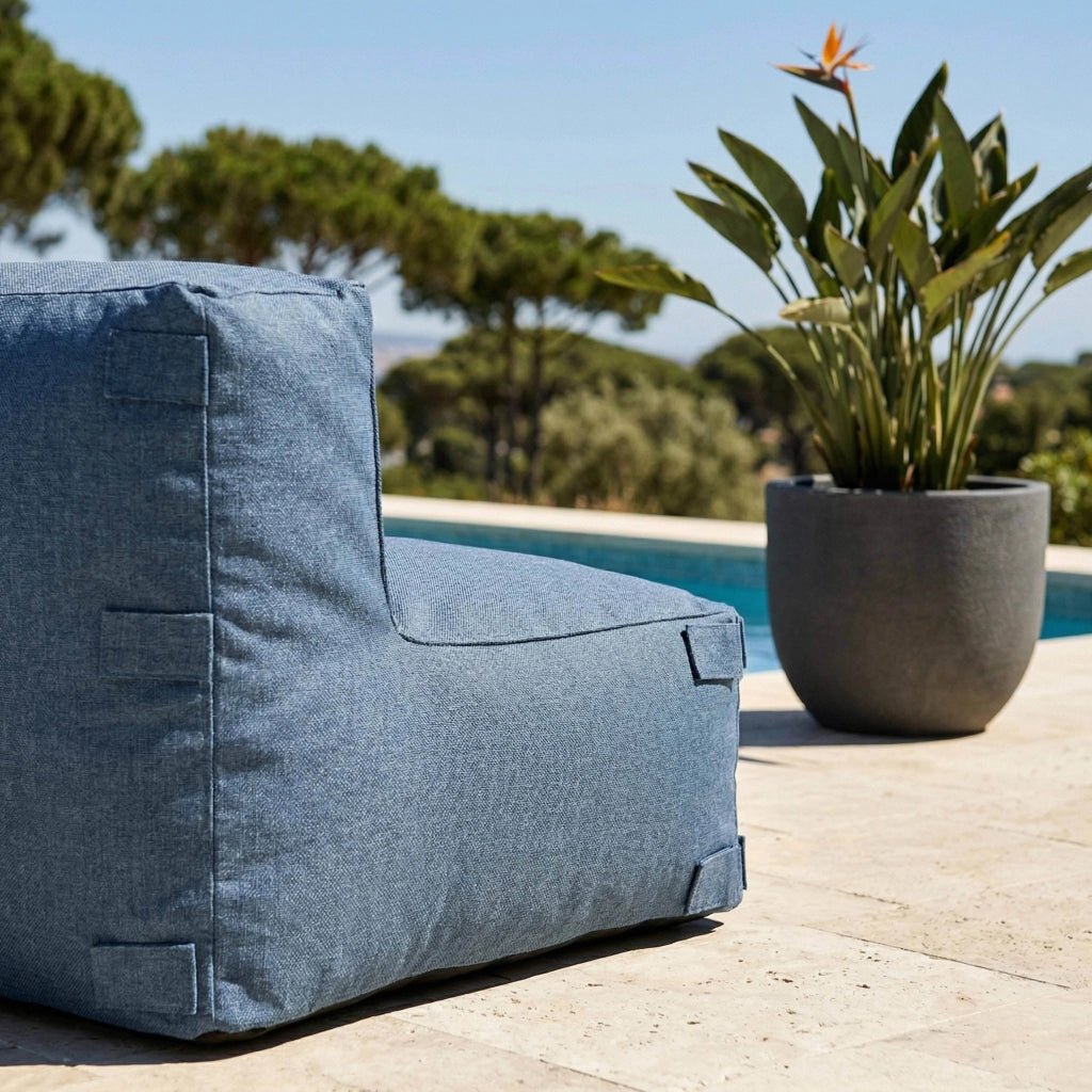 Oviala - Poltroncina angolare per divano componibile pacific blue