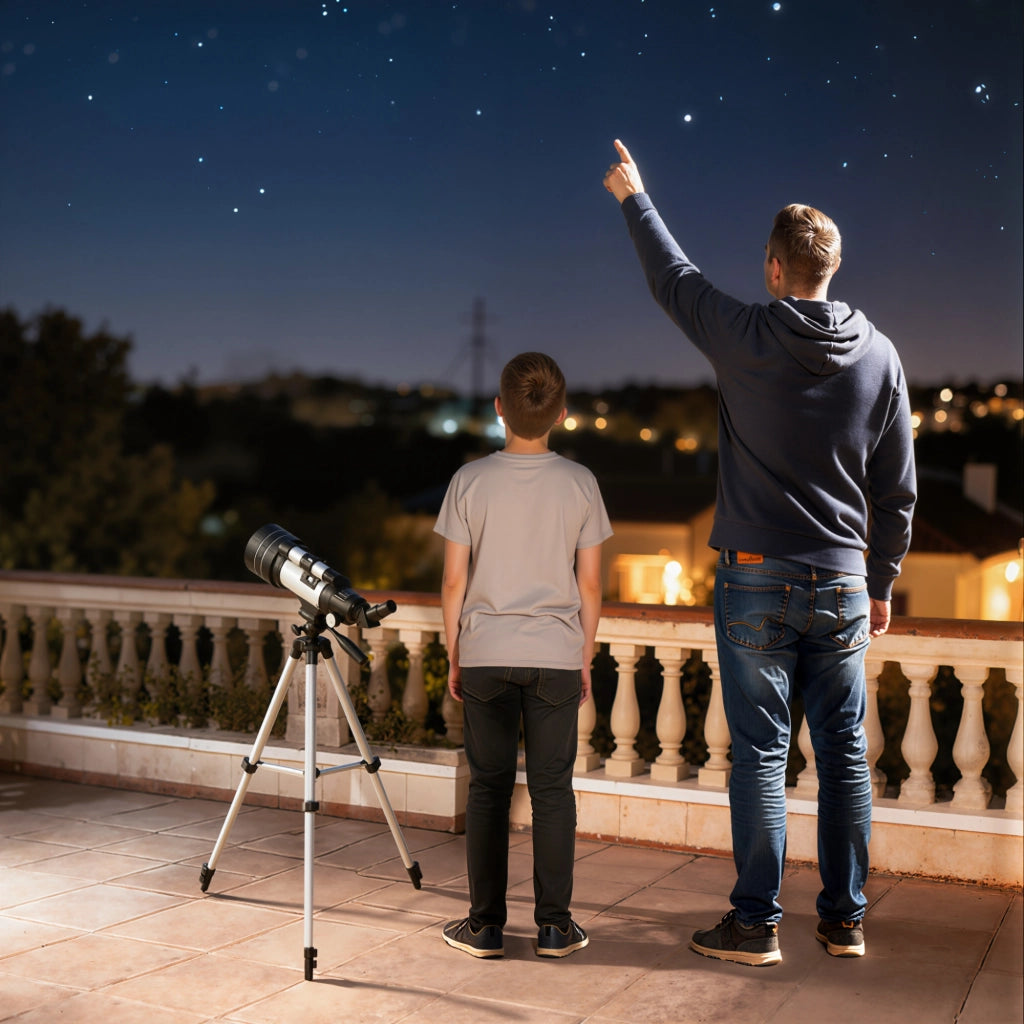 Telescopio Astronomico 70 mm ¨C zephmum ¨C Bianco 76x76x133 cm