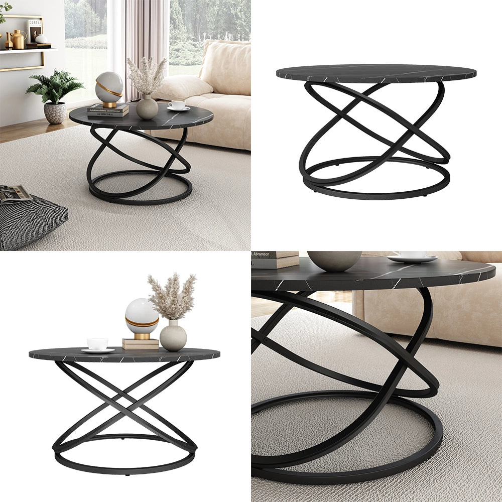 Vicco Tavolino Nero 79.5 x 46 cm con ampia superficie di lavoro