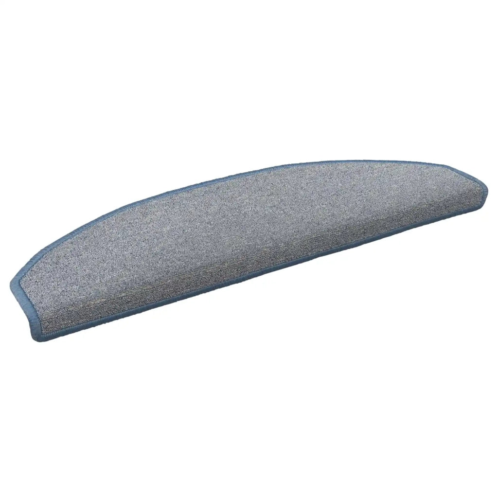Tappetini per scale autoadesivi 15 pcs Grigio chiaro e blu