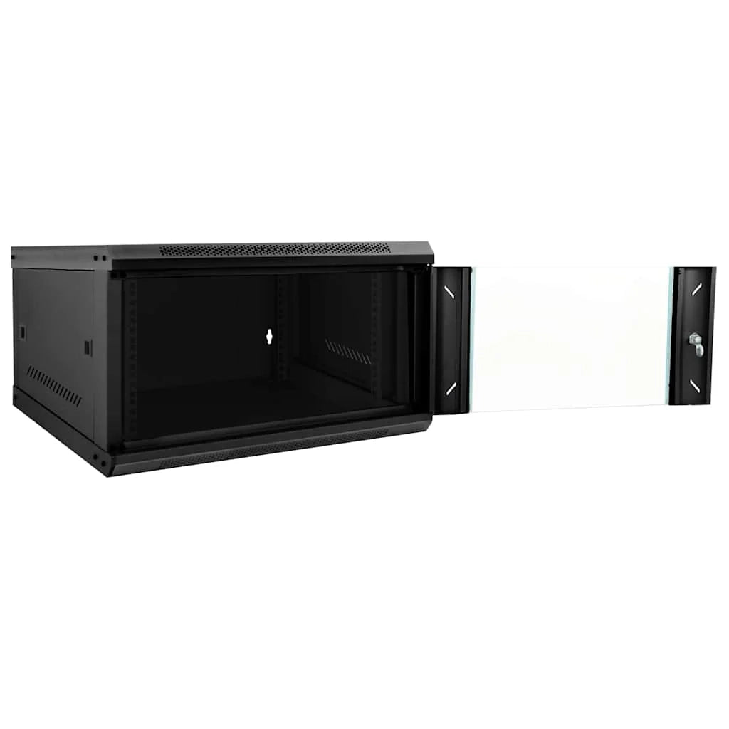 Armadio di rete a parete dal design industriale per ufficio 53 x 60 x 30 cm acciaio nero 02_0059077