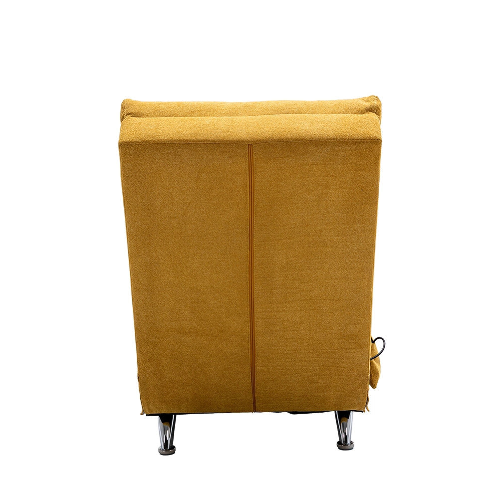 Poltrona Massaggio - Xylo - 90??85??110 cm - 5 Modalit?? Giallo Senape