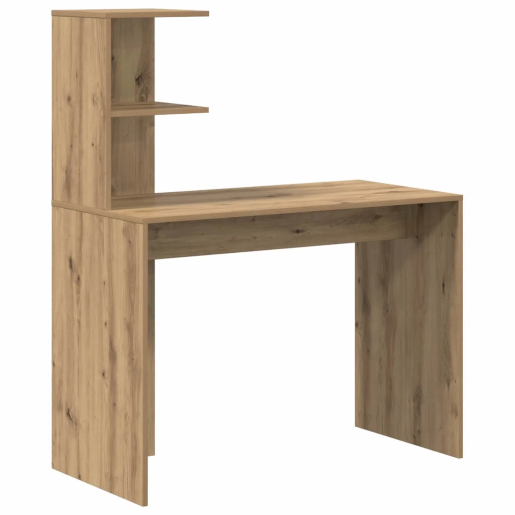Scrivania | Tavolo da Ufficio 2 pz Rovere artigianale