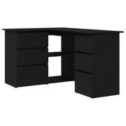 Scrivania | Tavolo da Ufficio Rovere Nero 145 x 100 x 76 cm Legno multistrato