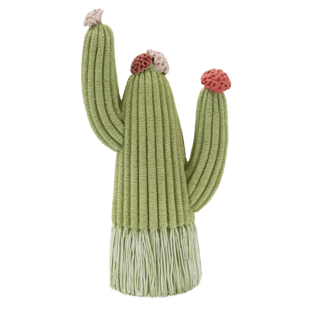 Scultura Cactus 2, Multicolore, Poliresina, 10,5x6,5x20,5 cm