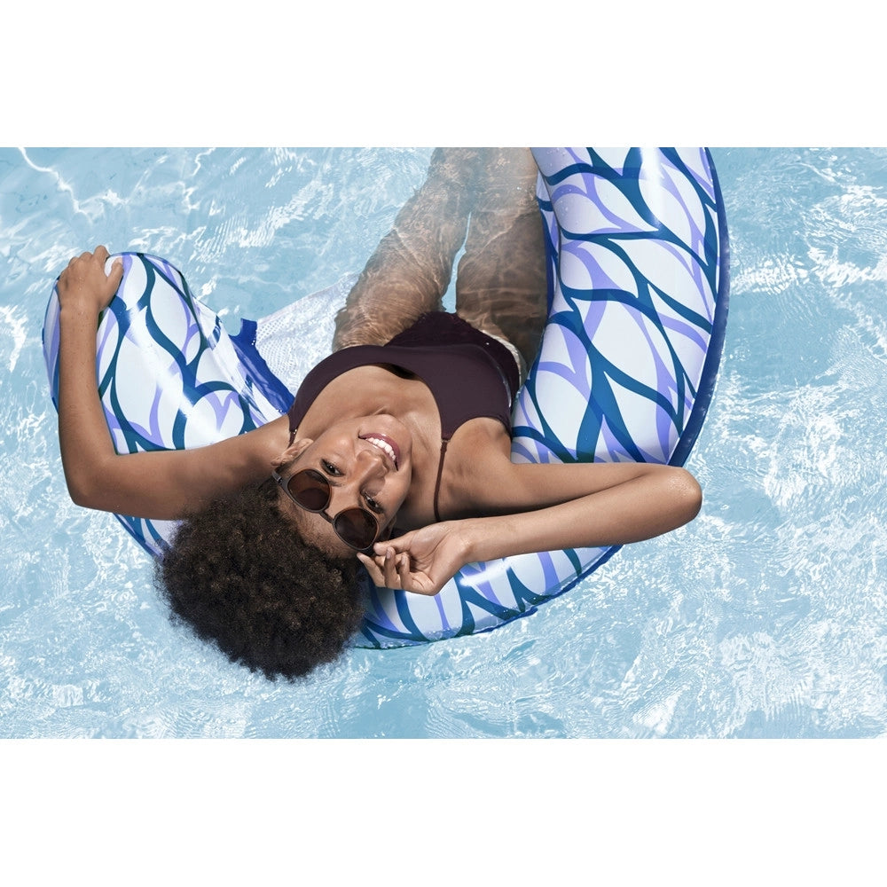 Trade Shop - Sdraio Poltrona Gonfiabile Galleggiante Summer Sway In Rete Da Piscina Mare Lago 43922 -