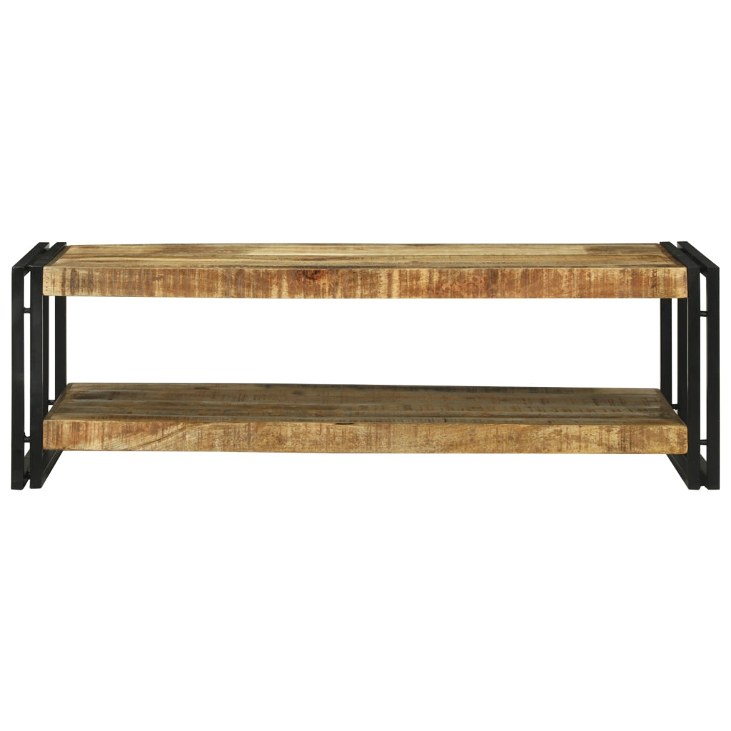 Tavolo da CaffÃ¨ 120x50x38 cm Legno Massello di Mango Grezzo