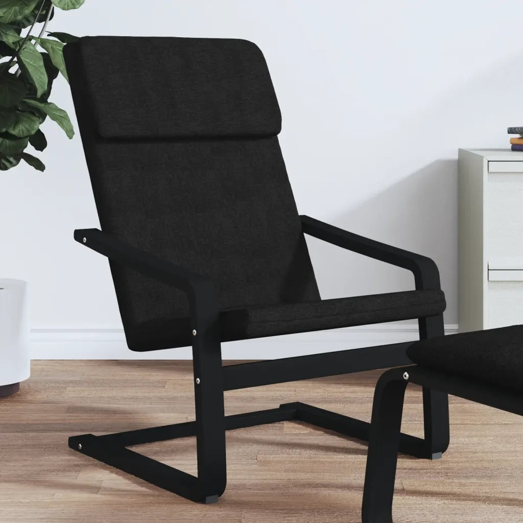 Sedia Relax Nera in Tessutocod mxl 94604