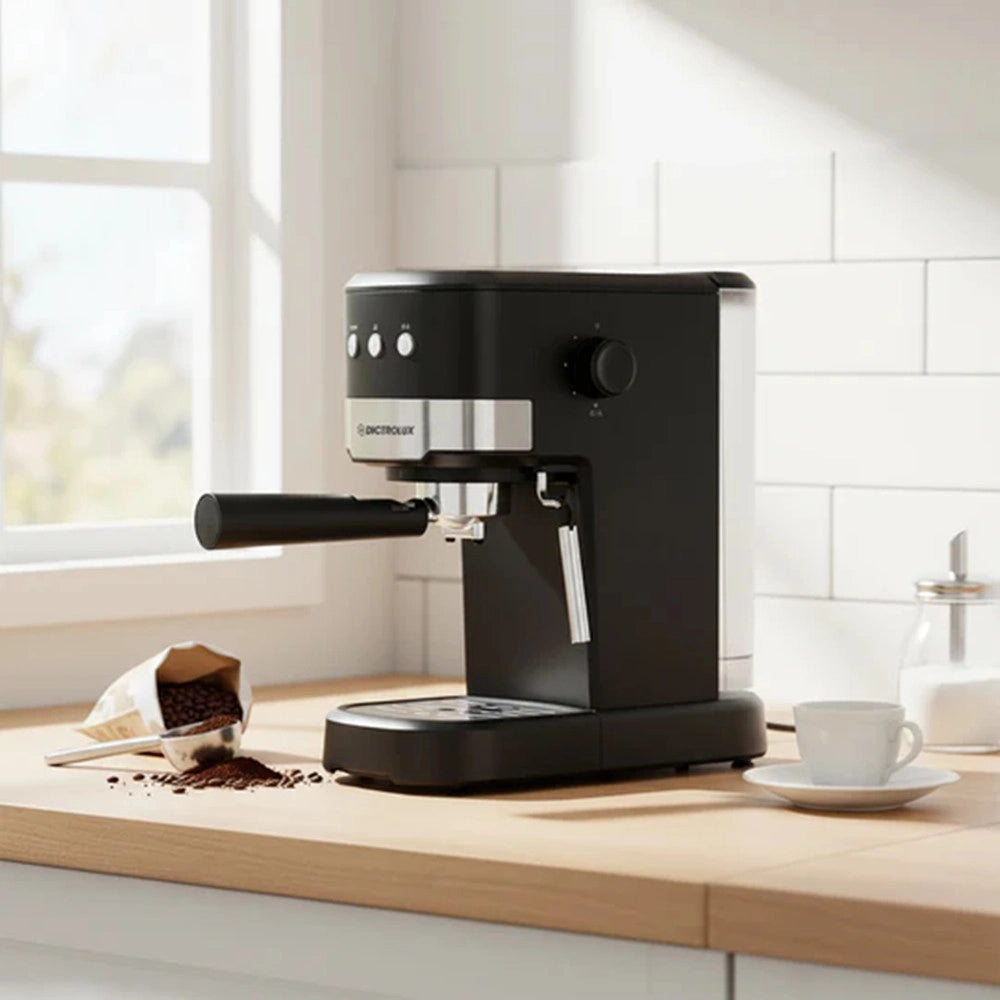 Trade Shop - Macchina Da Caffè Macinato O Cialde Espresso 2in1 1100w 15 Bar Serbatoio 1,2lt Rimovibile -