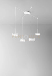 Sospensione in alluminio colore bianco Aere LED 54W 2376Lm 3000K CRI?80 220240V 50 e 60Hz
