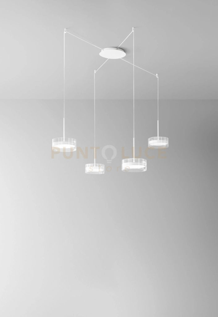 Sospensione in alluminio colore bianco Aere LED 54W 2376Lm 3000K CRI?80 220240V 50 e 60Hz