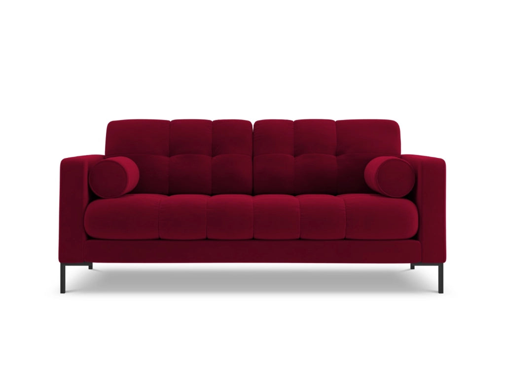 Cosmopolitan Design - Divano "Bali" 2 posti in velluto rosso 