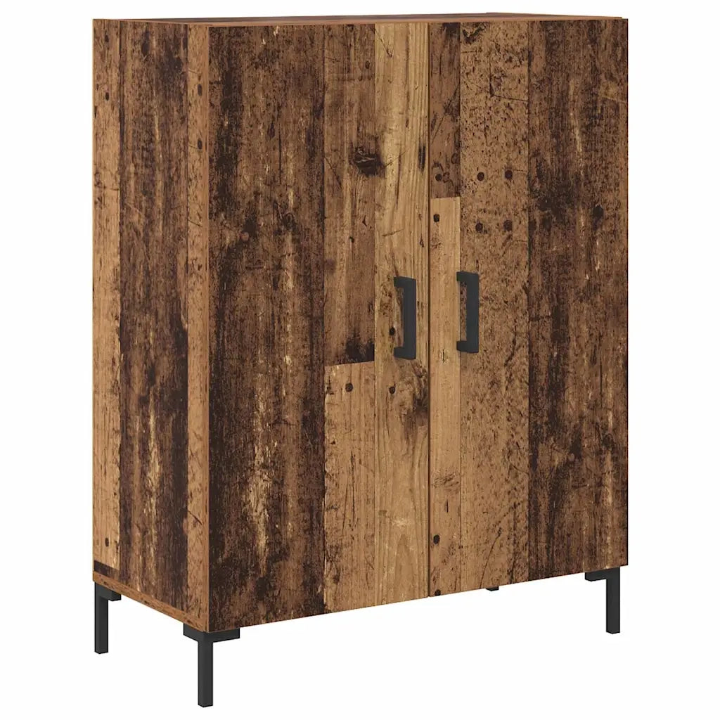 Credenza 2 pz-Set di 2 Buffet-Armadio da cucina Legno vecchio Legno multistrato 494463