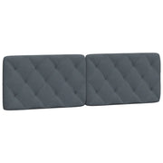Cuscino Testiera Grigio Scuro 160 cm in Velluto CFW1712547