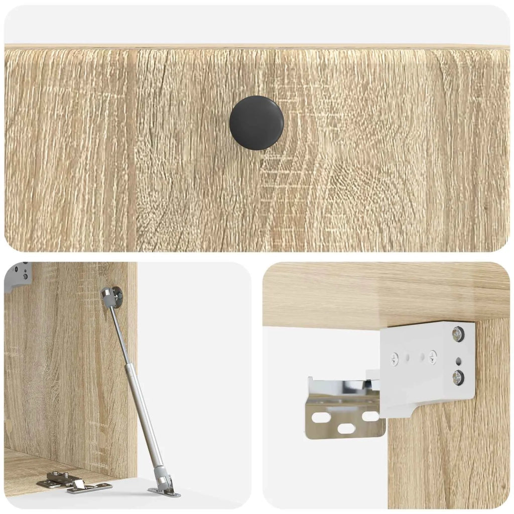 Mobile Porta TV da Muro 59,5 x 31 x 30 cm Rovere Sonoma