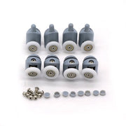 Set di douchi di ricambio in plastica/nylon/acciaio inossidabile - diametro 23 mm - diametro 8 mm - per douchi superiori/inferiori - inclusi copri viti - douchi di ricambio