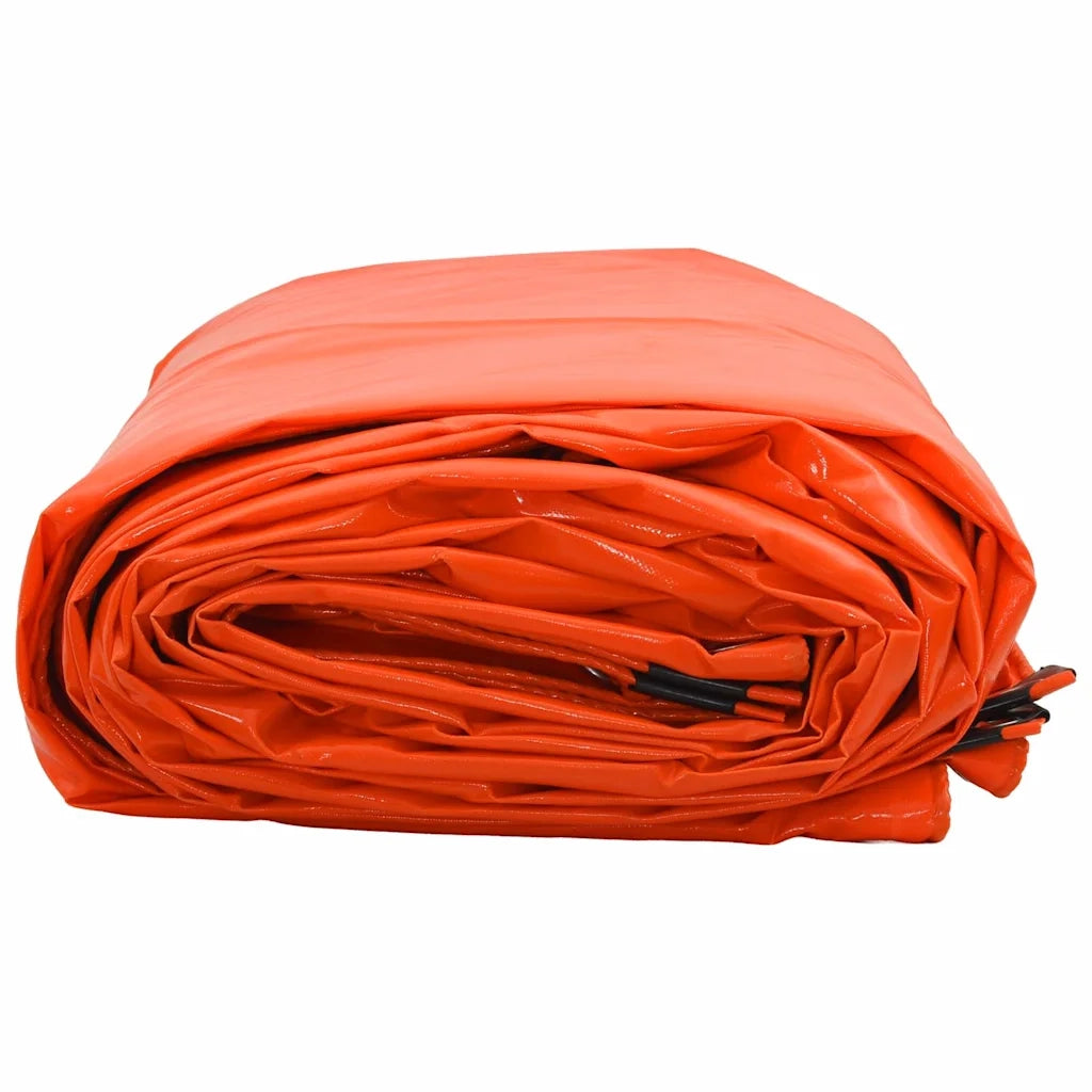 Telo 650g / m² Arancione 4 x 7 m Tela con rivestimento in PVC