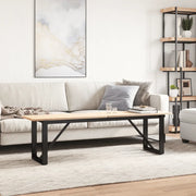 Telaio Gambe a O per Tavolino da Salotto-Gamba per Tavolo 140x30x43cm in Acciaio