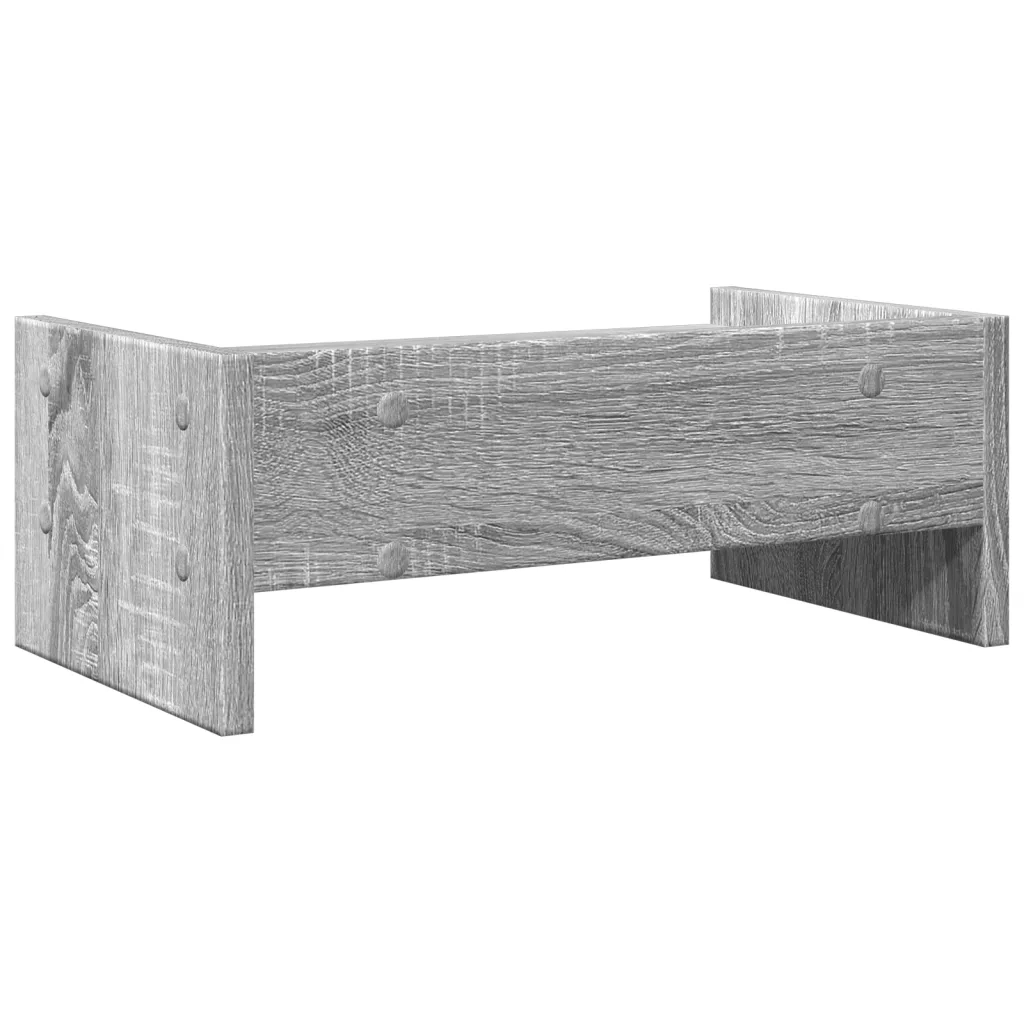 vidaXL Supporto per Monitor Grigio Sonoma 42x24x16 cm in Truciolato