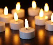 12 pezzi di luce a batterie - candela LED inamovibile con timer 6H - candele elettriche senza fiamma oscillante - candela LED votiva 3D realistica - candele per decorazione di festival - 3,5 x