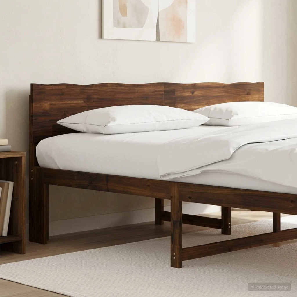 Testiera con bordo vivo ROSTOCK Marrone Scuro 180 cm 903248