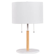 Lampada da tavolo classica bianca Fogo 2xE27 Light Prestige