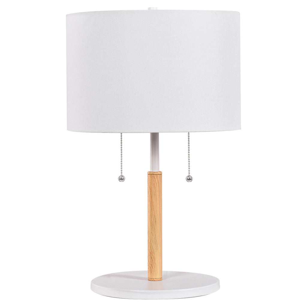 Lampada da tavolo classica bianca Fogo 2xE27 Light Prestige