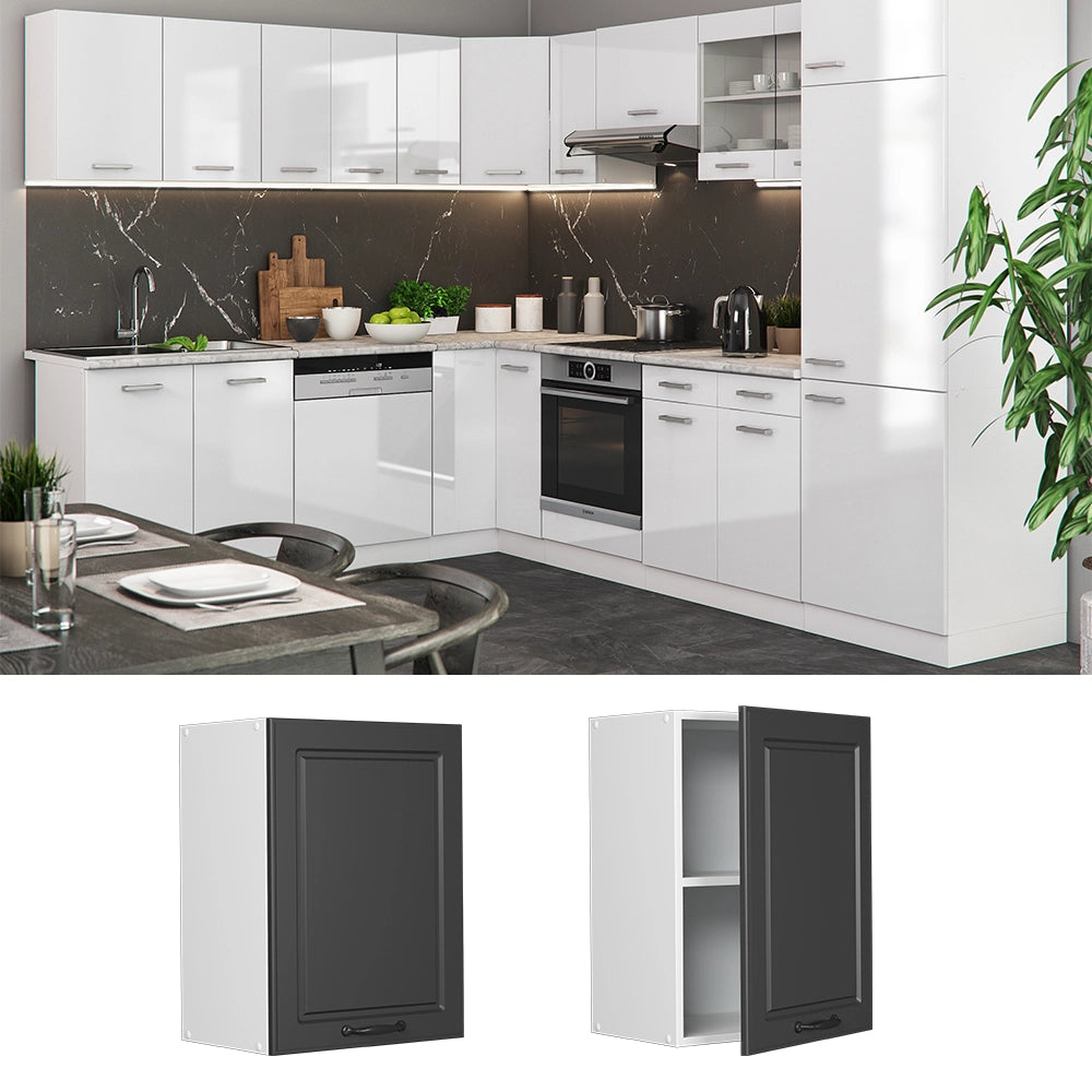 Vicco Pensile da cucina Antracite casa di campagna 45 cm