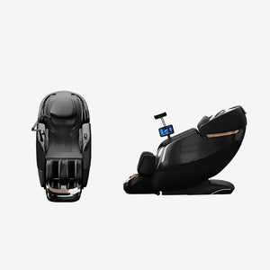 Poltrona massaggiante full body con riscaldamento, guida SL, Bluetooth, Nero