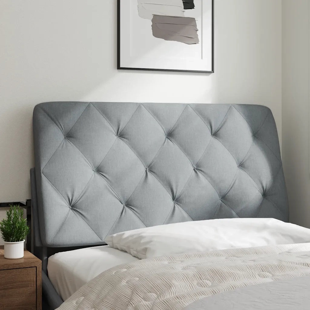 Cuscino Testiera Grigio Chiaro 100 cm in Tessuto CFW4117702