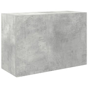 Mobiletto da bagno minimalista e funzionale a parete 60 x 25 x 40 cm realizzato in legno composito grigio cemento 02_0051263