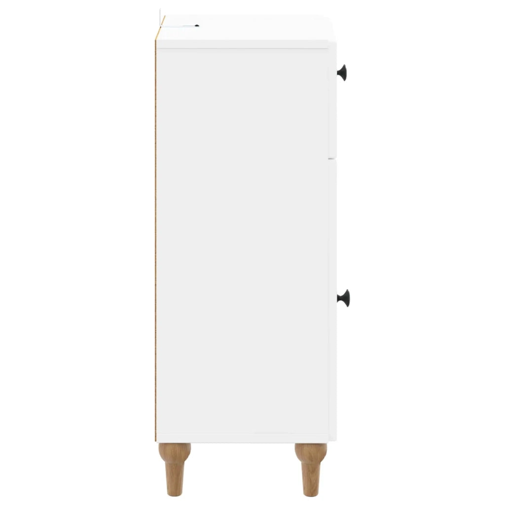Mobiletto da Bagno ALKMAAR Bianco 30 x 31 x 80 cm 896165